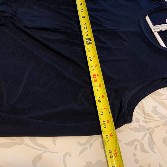 Joseph Ribkoff 16 navy long back top - Picture 8 of 16